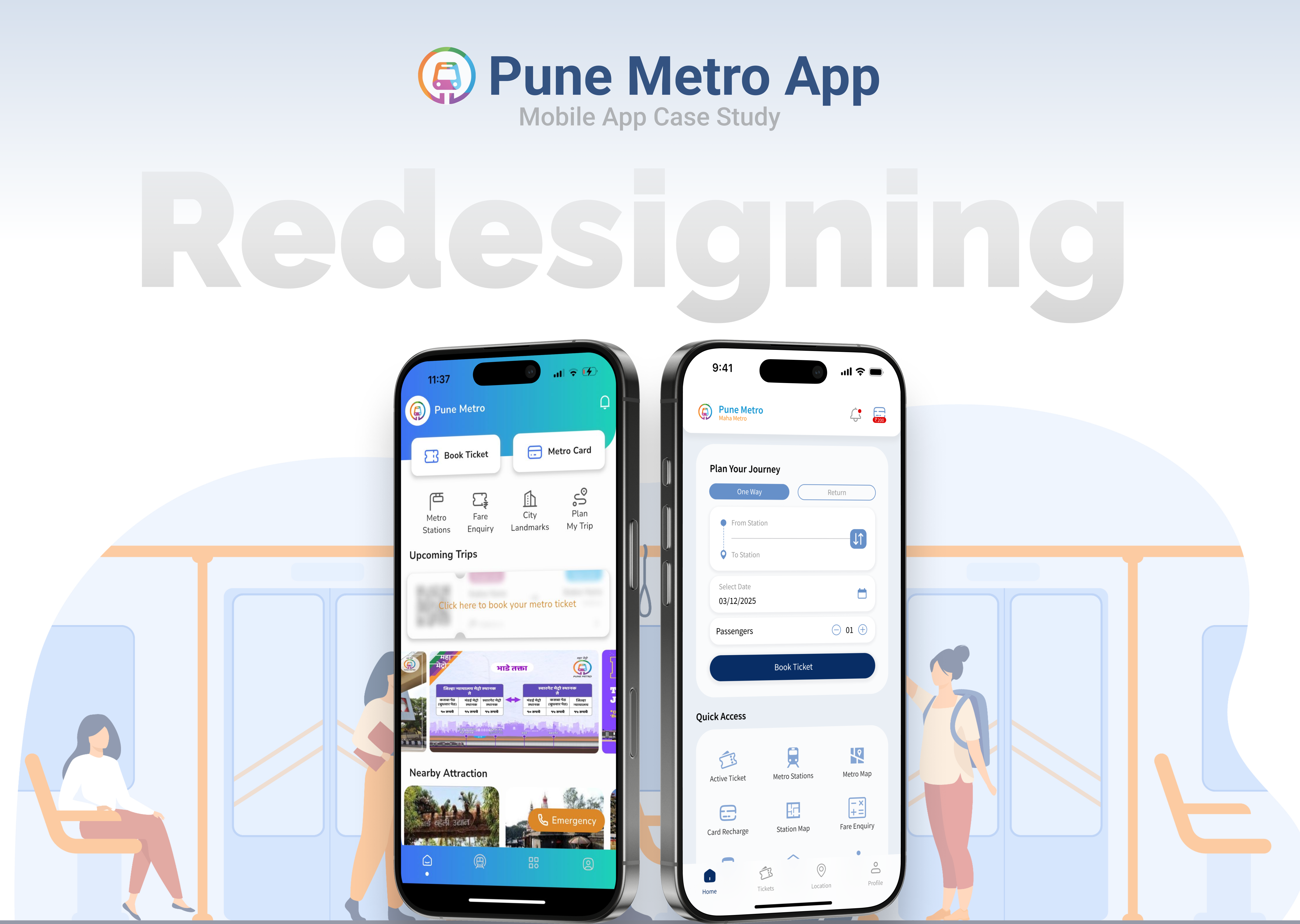 Redesigning Pune Metro App